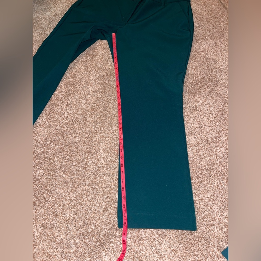Express Teal Women's Pants 14 short and matching Top (large) Set - Picture 7 of 14